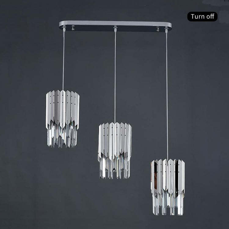 Ayr Crystal Pendant 3 Lights with Canopy