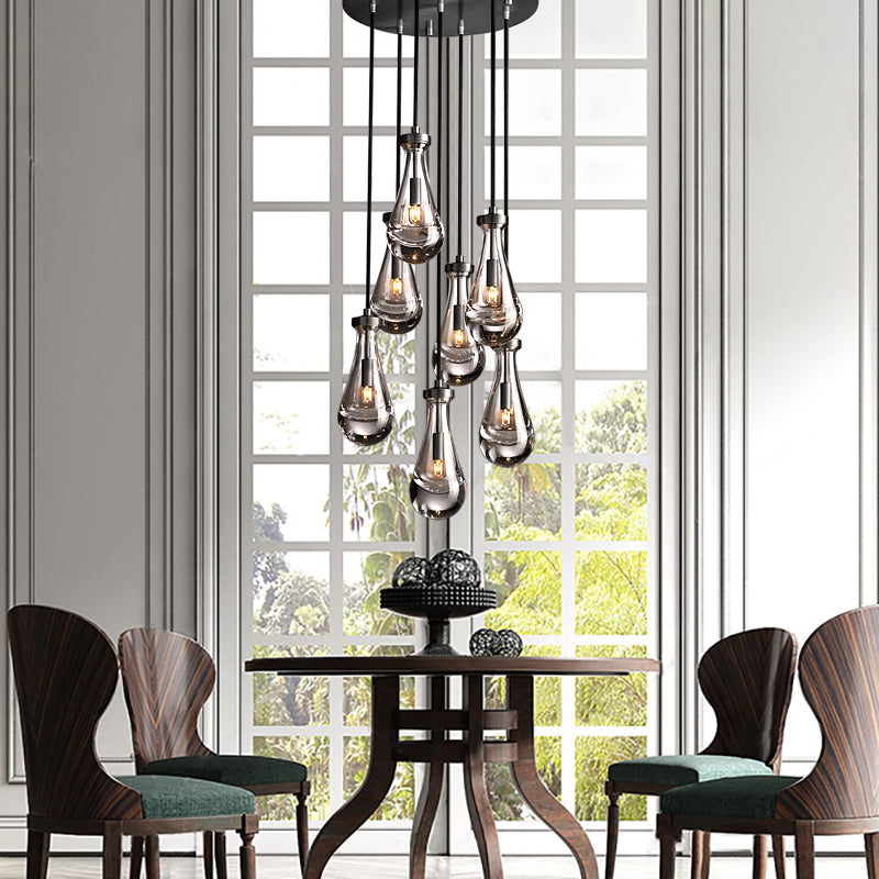 Raindrop Round Chandelier 18"