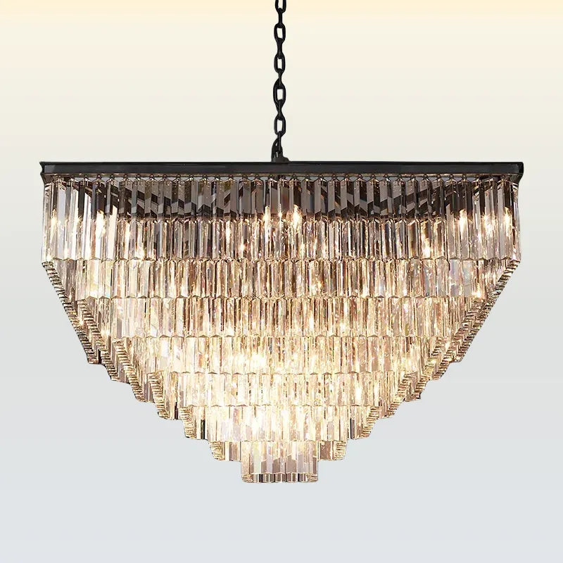 Odeon Square Chandelier For Living Room Dining Room