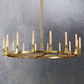 Clean Lines Round Chandelier D 72"