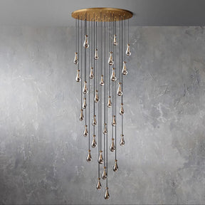 Customize-Raindrop Round Chandelier D 72"