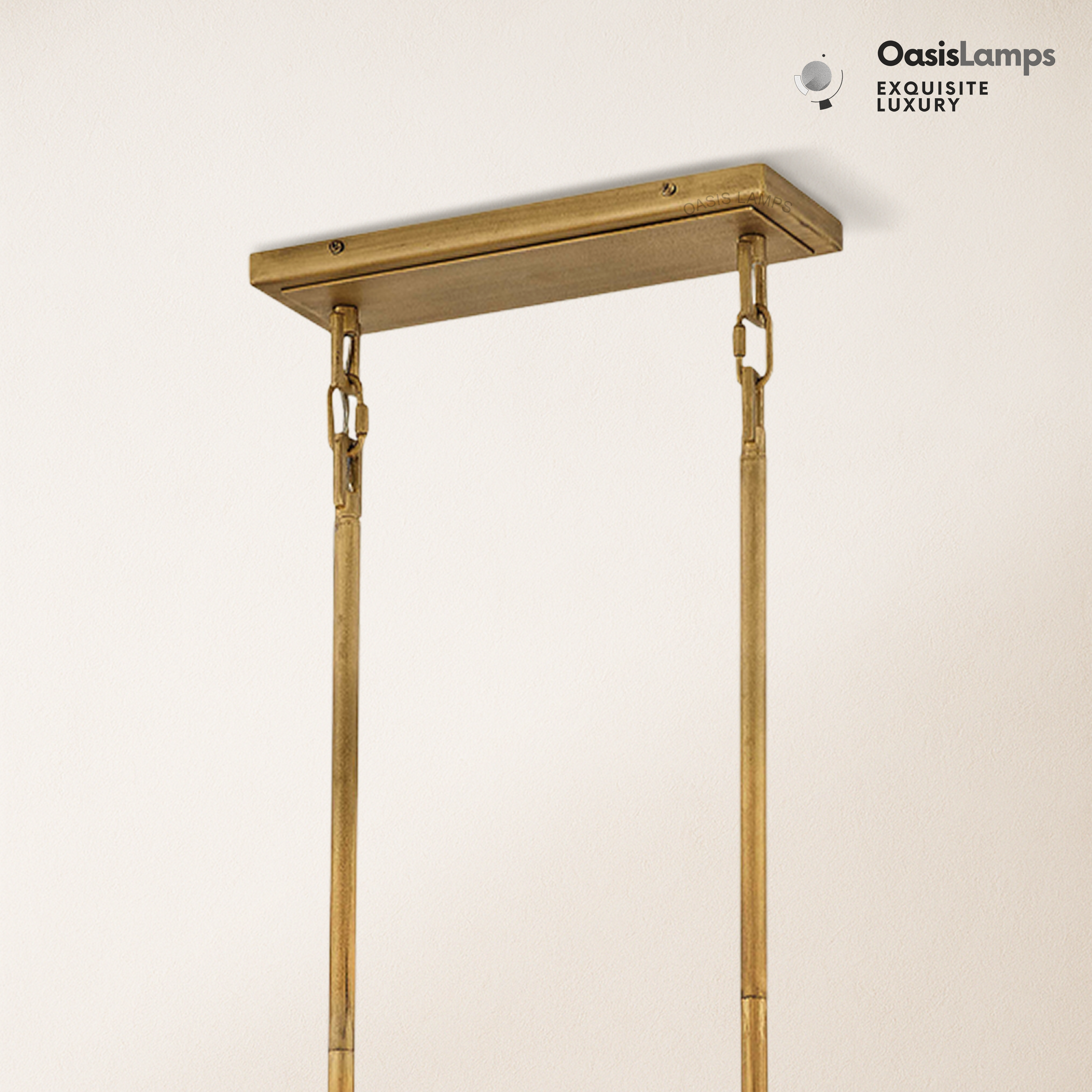 Rancho Alabaster 2-Tier Linear Chandelier