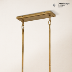 Rancho Alabaster 2-Tier Linear Chandelier