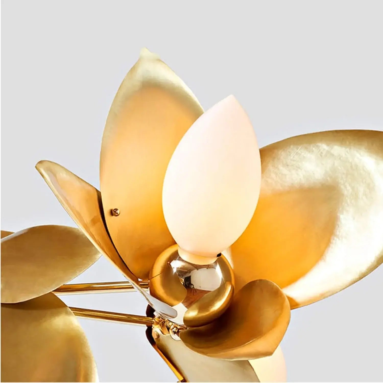 Gold Leaf Laurel Blossom Chandelier