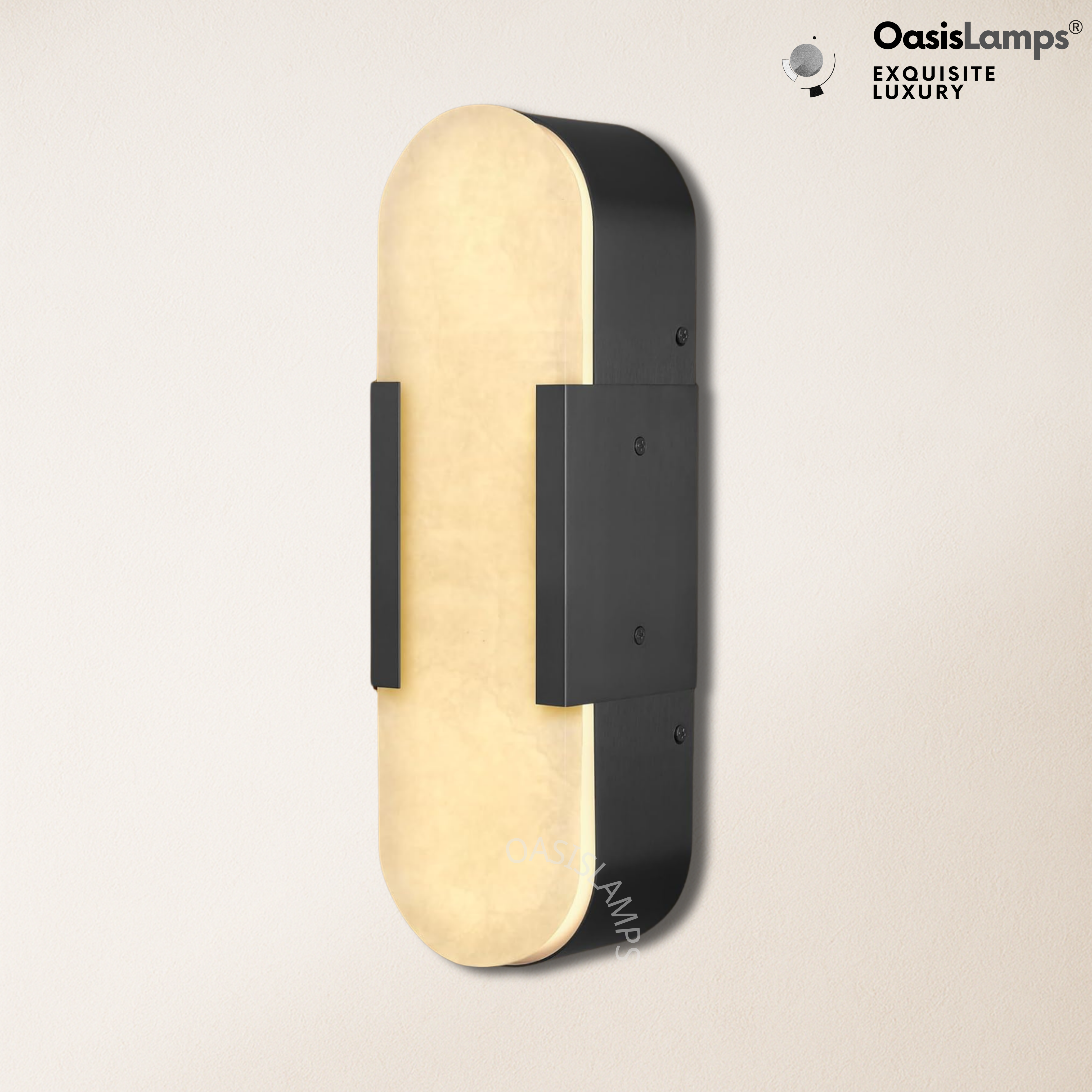 OpalEdge Alabaster Wall Sconces 13.8" 20"H#Color_black,size_13.8" H-1 Pack