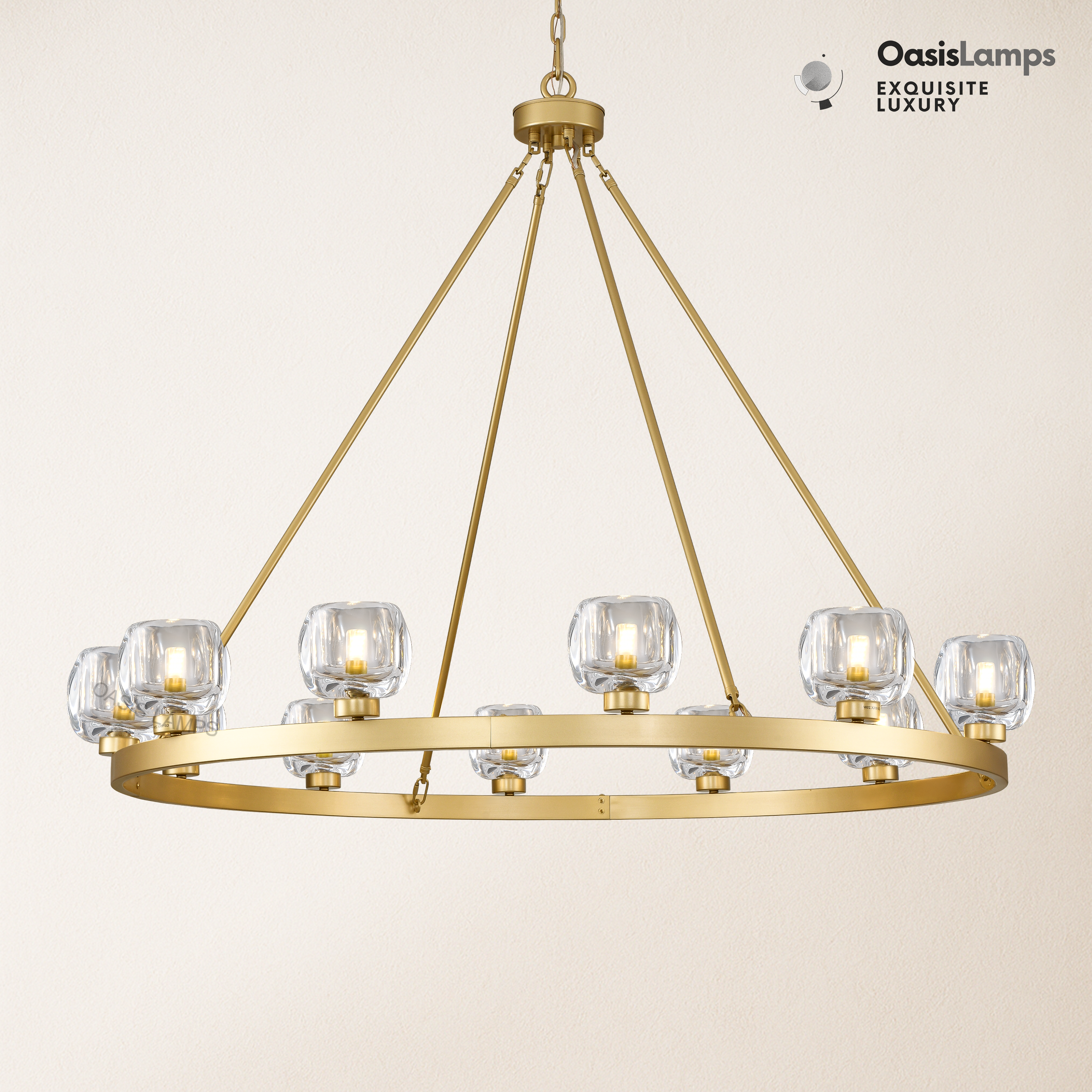 Vellum Round Chandelier 24" 36" 48" 59"D#size_48"-round,color_brass