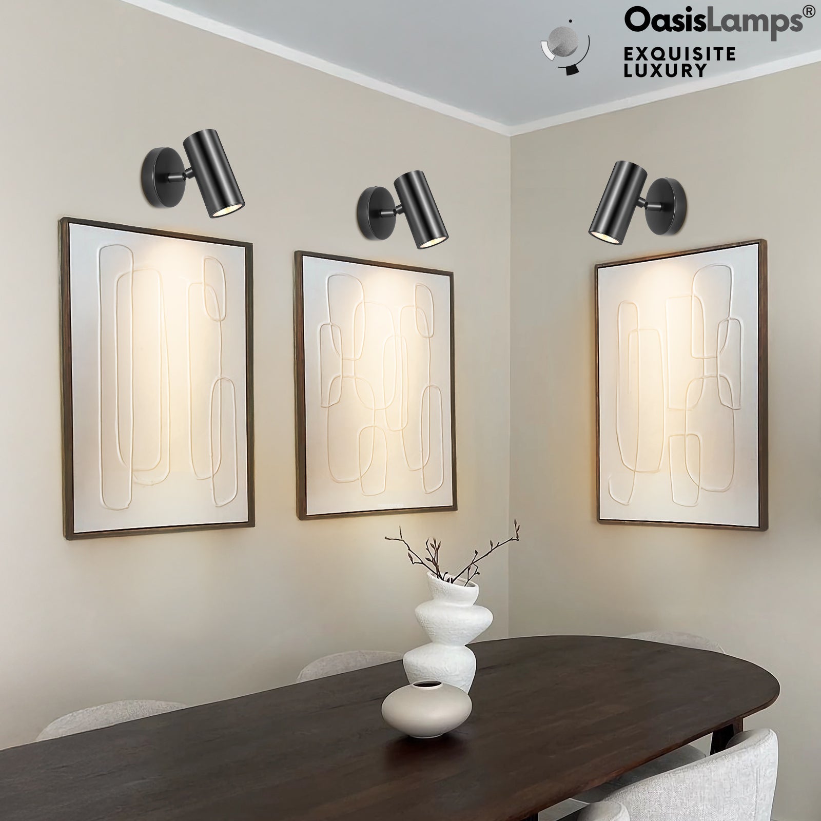 ArtGlow Adjustable Picture Spot Light Wall Sconce#Color_Black