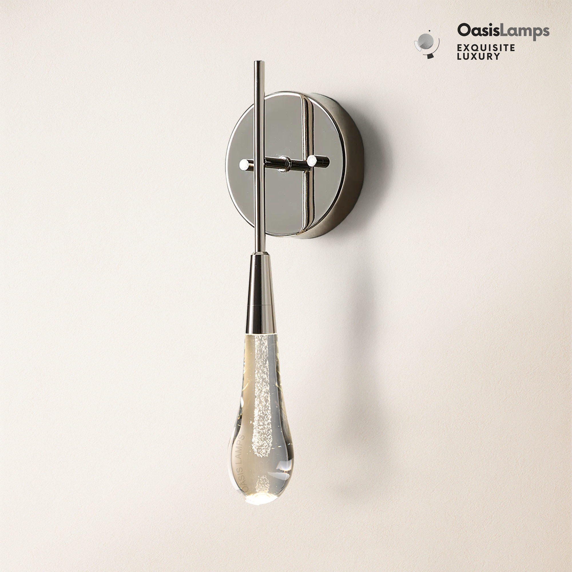 Elara Solitaires Crystal Wall Sconce 5"D#color_nickel