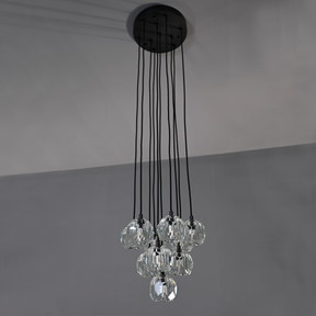 Belle Round Cluster Chandelier Clear / Smoky 14" 19" 24" 30" 40"