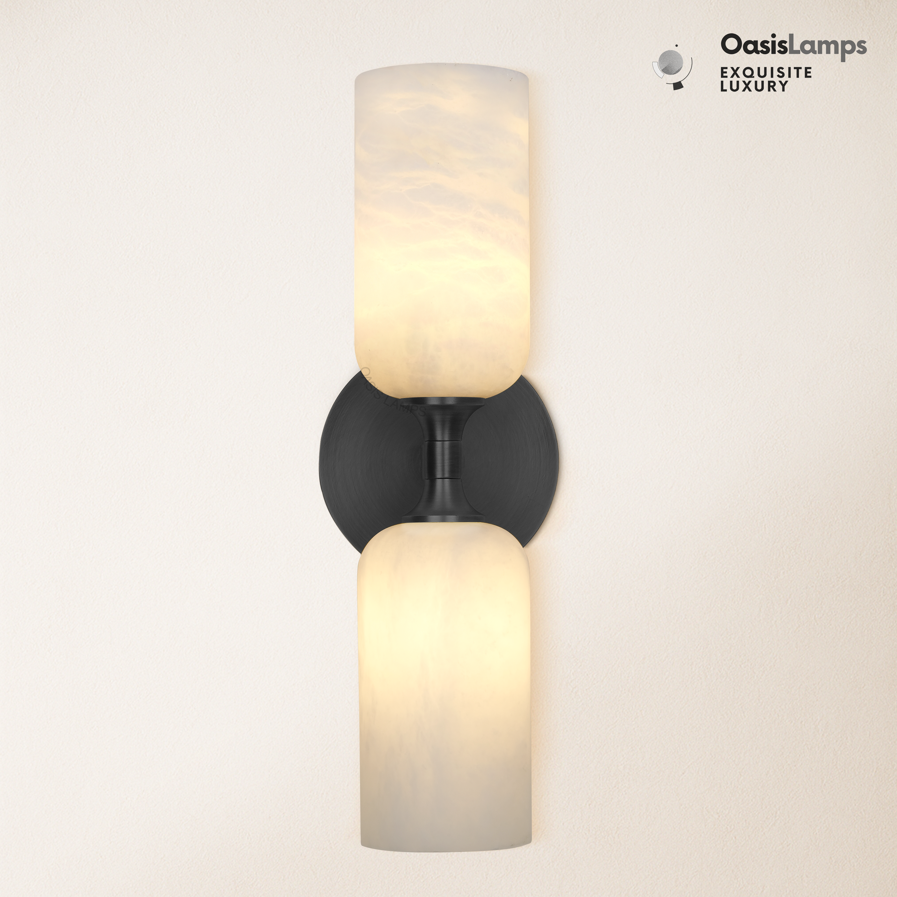 Axis Alabaster Wall Sconce 13.9"#color_black
