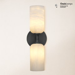 Axis Alabaster Wall Sconce 13.9"#color_black