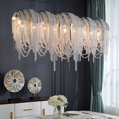 Teresa Cadena Chain Tassel Dining Room Chandelier