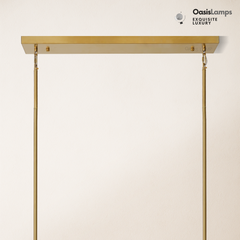 Solmare Alabaster Rectangular Chandelier 54"