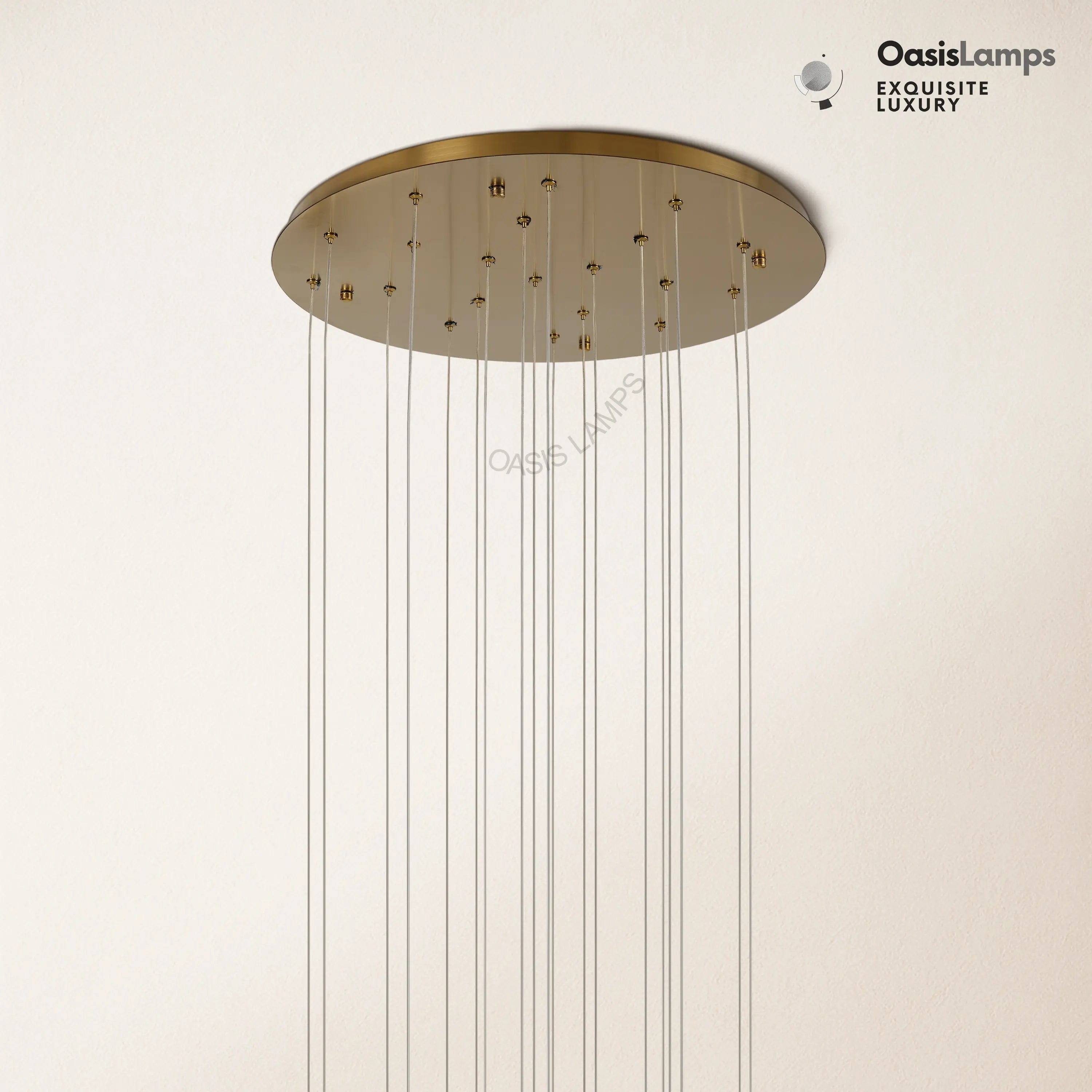 Dave Alabaster High Ceiling Staircase Chandelier 20'' 24''D