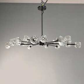 Belle Round Chandelier Clear and Smoke 24'' 36'' 48'' 60'' 72''