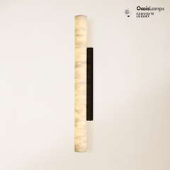 Sylvia Palladian Alabaster Wall Sconce 20" 36"H#size_36",finish_bronze