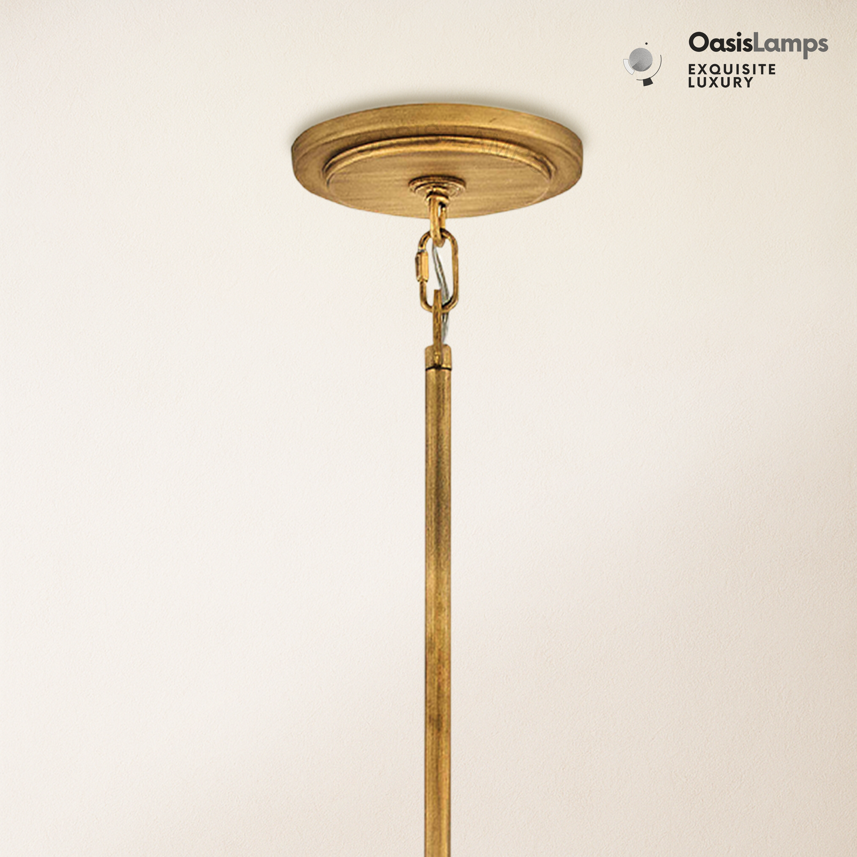 Rancho Alabaster 2-Tier Round Chandelier (Middle)