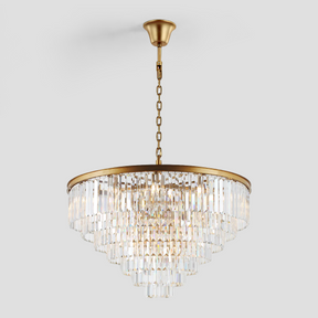 Odeon Crystal Fringe Round Chandelier Collection