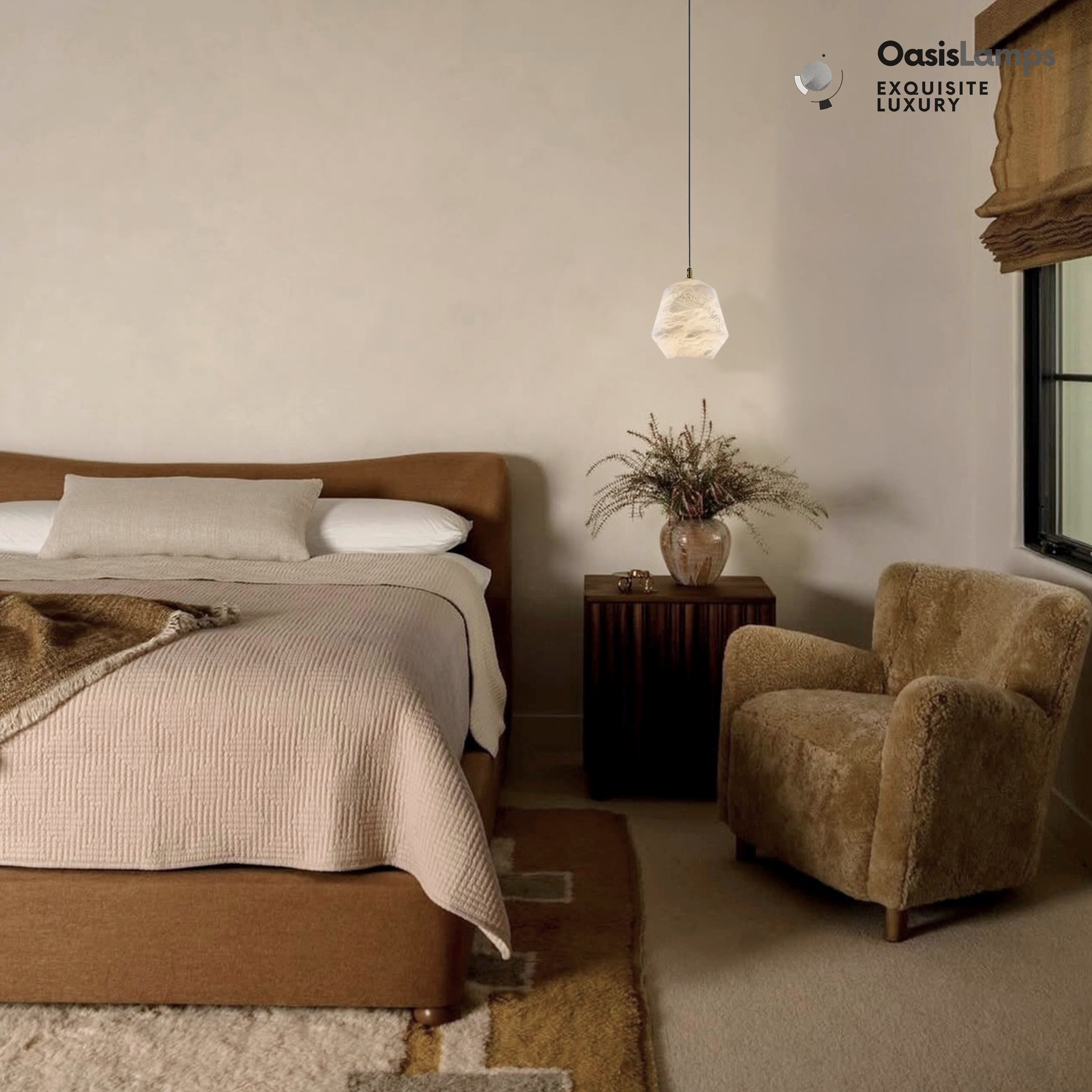 Bloom Alabaster CascadeBell Pendant