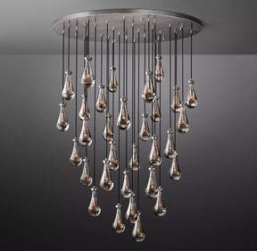 Customize-Raindrop Round Chandelier D 72"