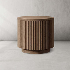 Mulho Wood Round Side Table