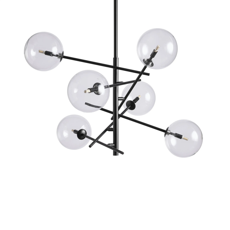 Modern Apolo Glass Ball Chandelier