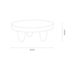 Nobu Carved Coffee Table