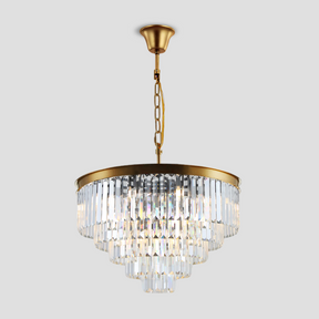 Odeon Crystal Fringe Round Chandelier Collection