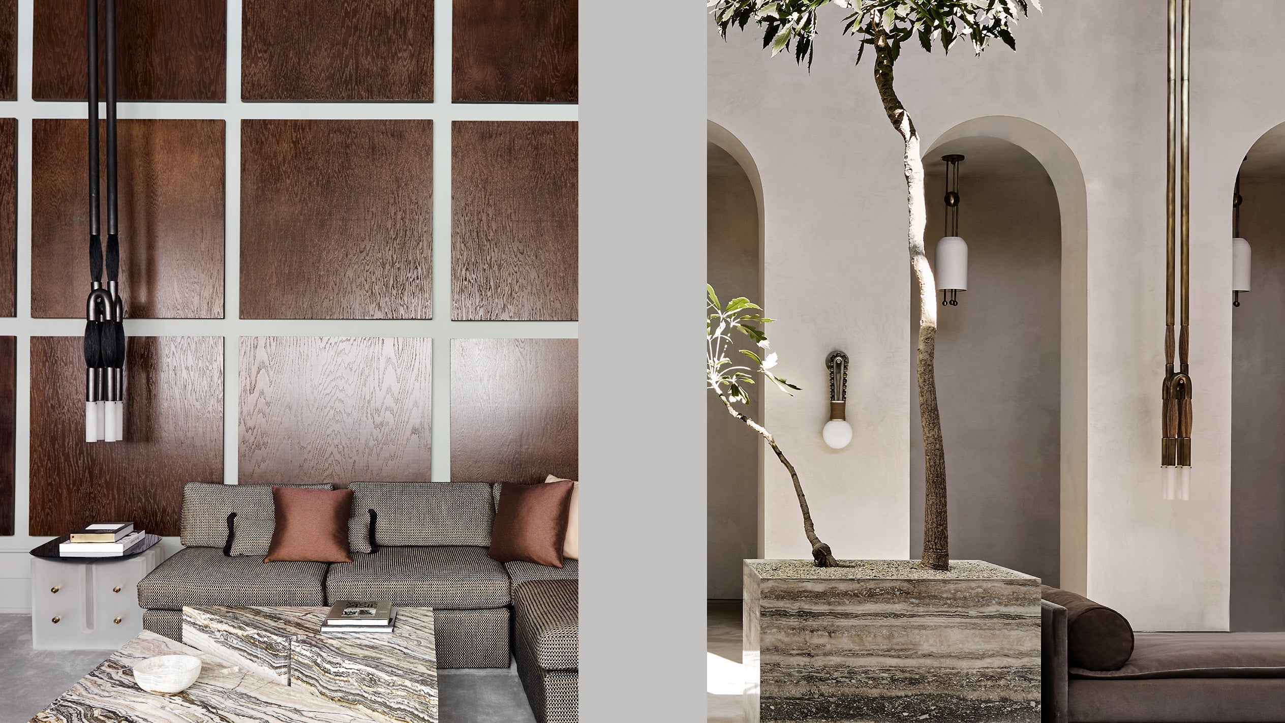 Horsehair Solid Brass Pendant