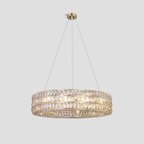 Mia Round Halo Crystal Ring Chandelier