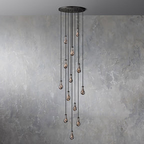 Customize-Raindrop Round Chandelier 40''-17 lights