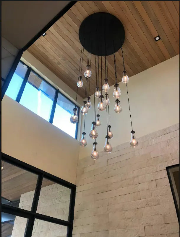 Raindrop Round Chandelier  47"