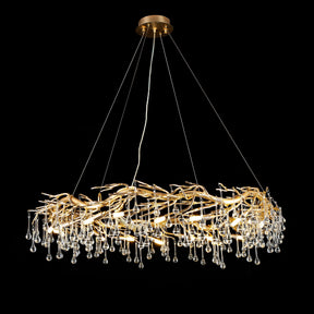 Lio Halo Branch Round Teardrop Chandelier