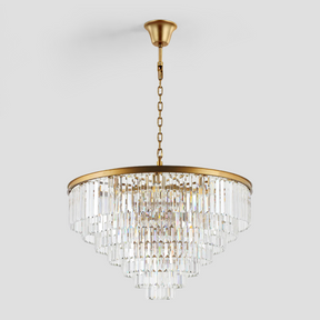 Odeon Crystal Fringe Round Chandelier Collection