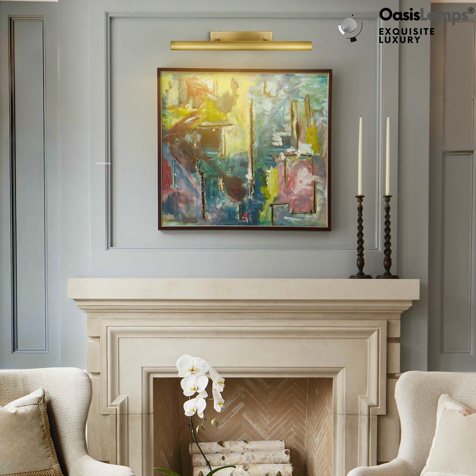 ArtGlow Picture Light Wall Sconce 18" 24" 30"W#Color_Brass,size_30"