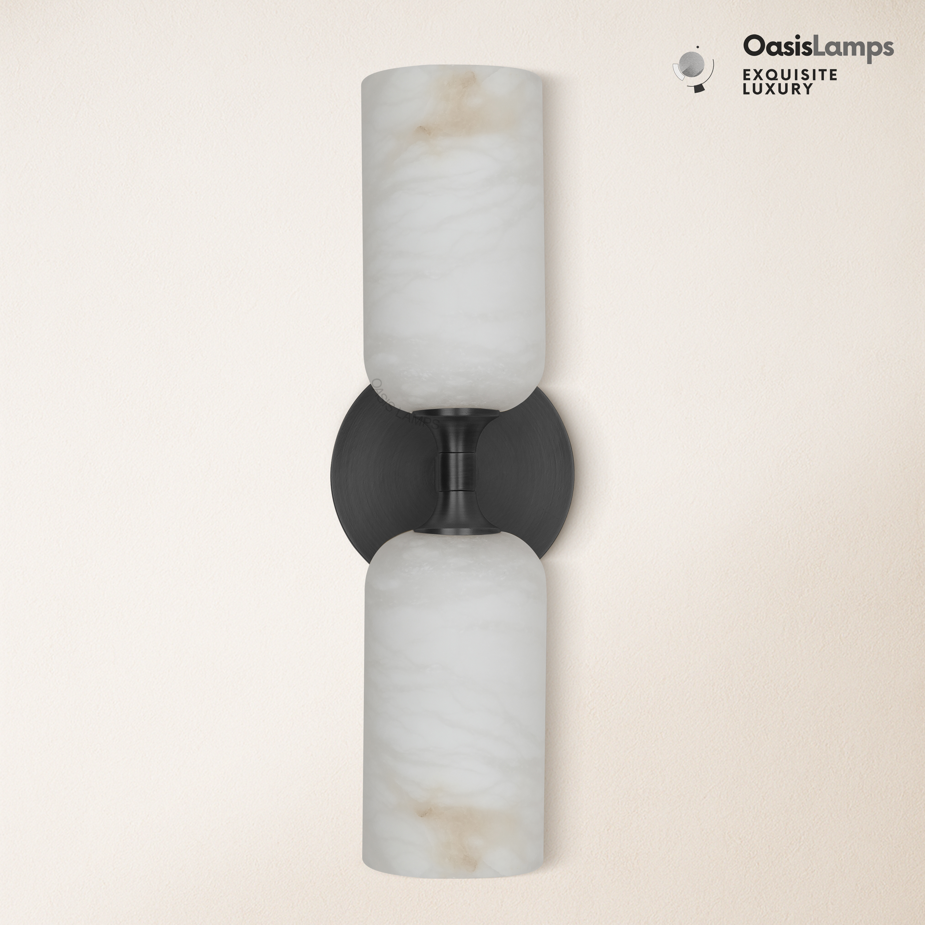 Axis Alabaster Wall Sconce 13.9"#color_black