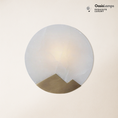 Egwent Alabaster Brass Sconce