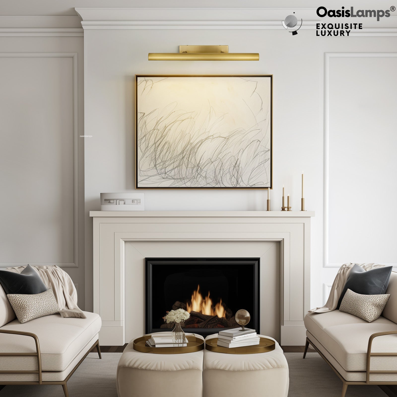 ArtGlow Picture Light Wall Sconce 18" 24" 30"W#Color_Brass,size_30"