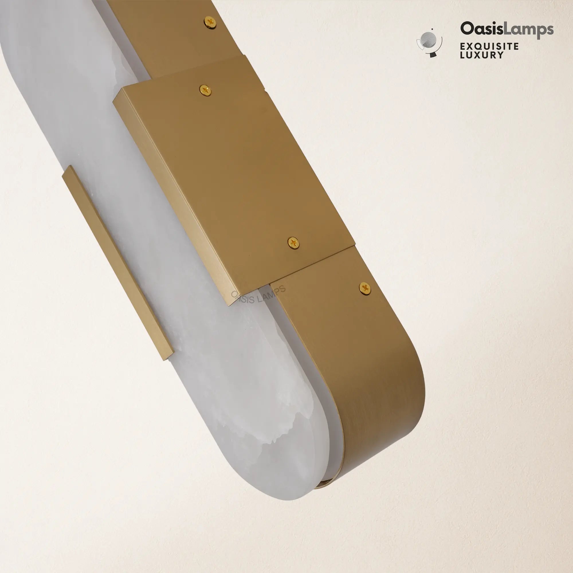 OpalEdge Alabaster Wall Sconces 13.8" 20"H#Color_Brass