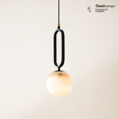 Dadaly Alabaster Small Art Ball Pendant