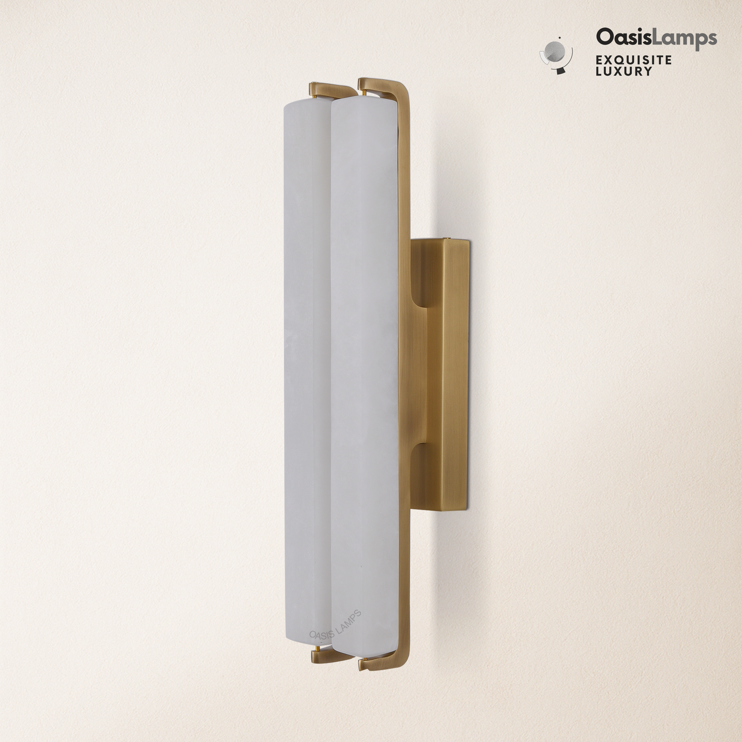 Clara Glow Alabaster Wall Sconce 19"#color_brass,style_double