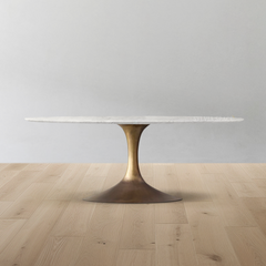 Aero Stone Oval Dining Table