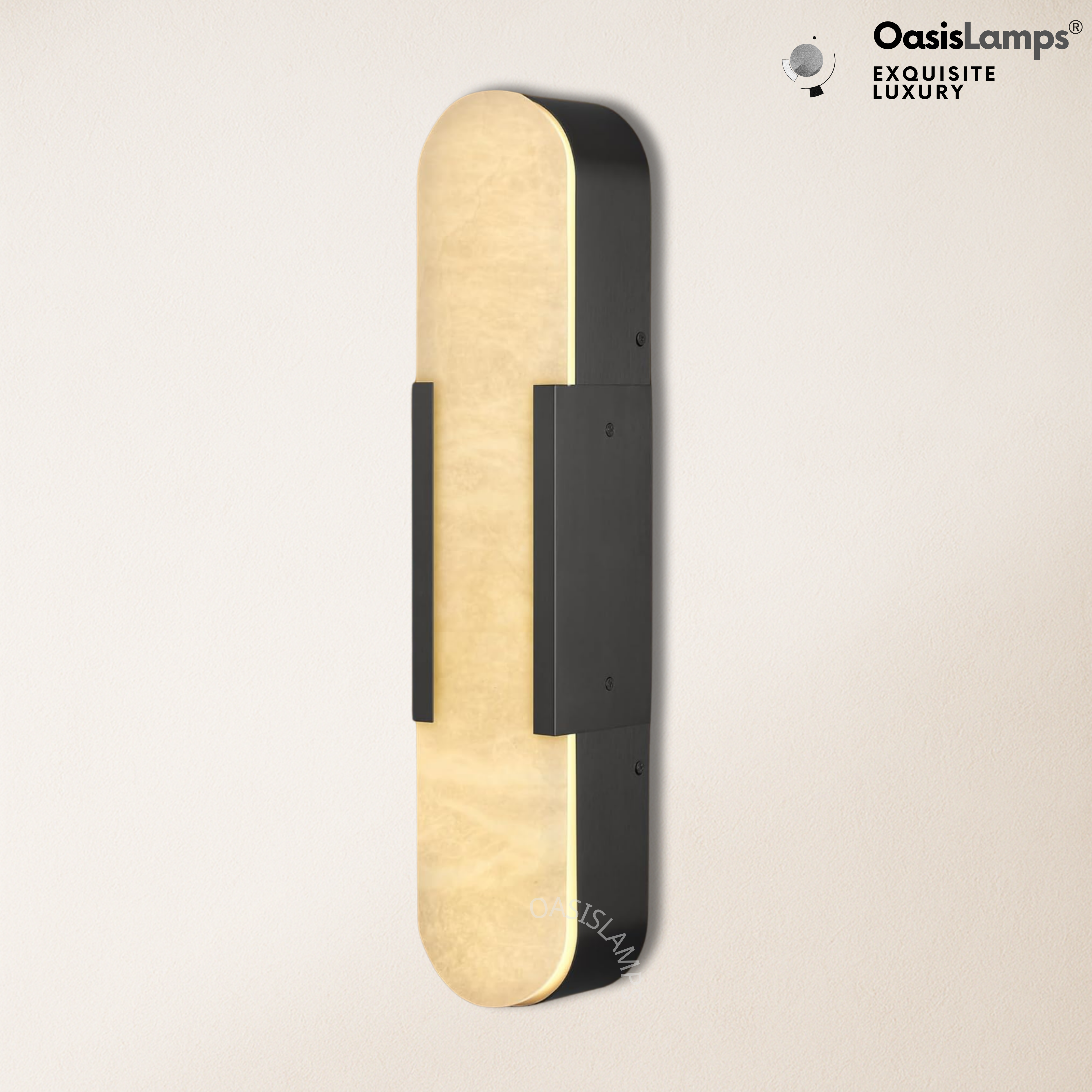 OpalEdge Alabaster Wall Sconces 13.8" 20"H#Color_black,size_20" H-1 Pack