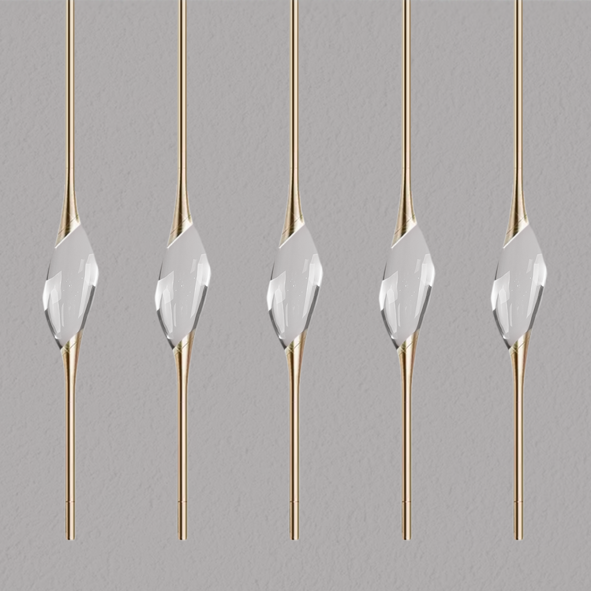 PEZEO CRYSTAL Long Chandelier L51'' 59''PEZZEO CRYSTAL Long Chandelier L51'' 59''