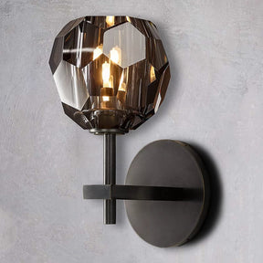 Belle De Crystal Ball Short Wall Sconce