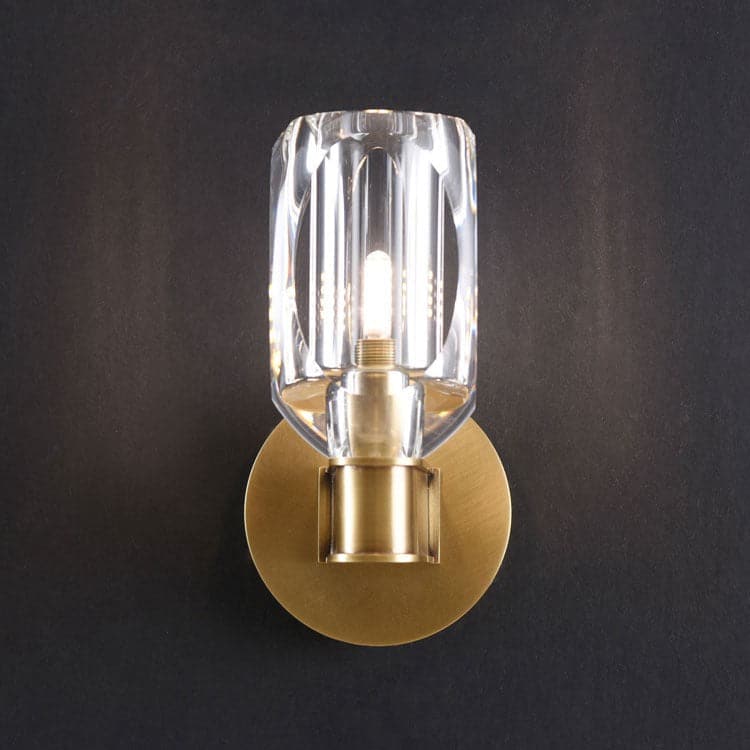 Lydia  Square Crystal Wall Sconce