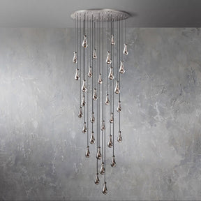 Customize-Raindrop Round Chandelier D 72"