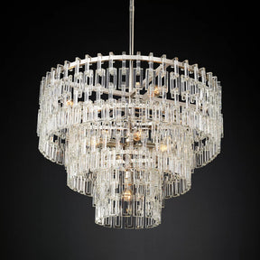 Marignac Crystal Chain  Multi-Tier Round Chandelier 36" 48" 60"