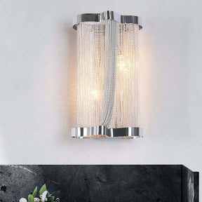 Irregular Chain Tassel Wall Sconce 14.1"H