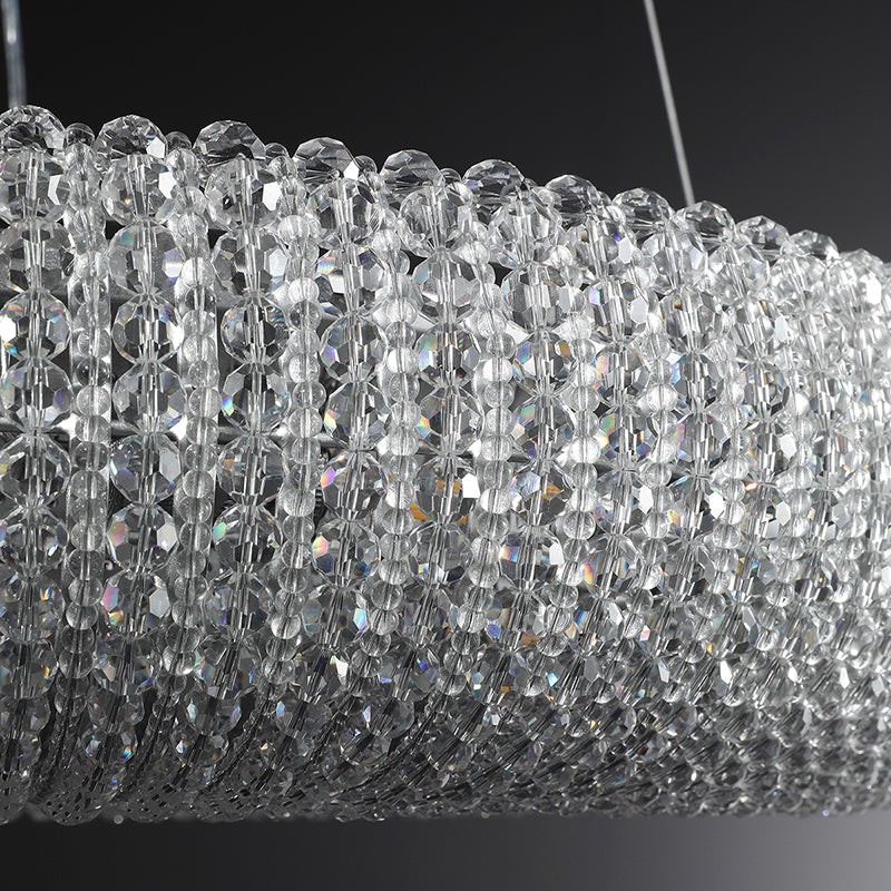 Aura Round Crystal Led Ring Chandelier 32'' 41'' 59''